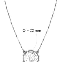 Welt Halskette in 925 Silber