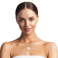 Welt Halskette in 925 Silber