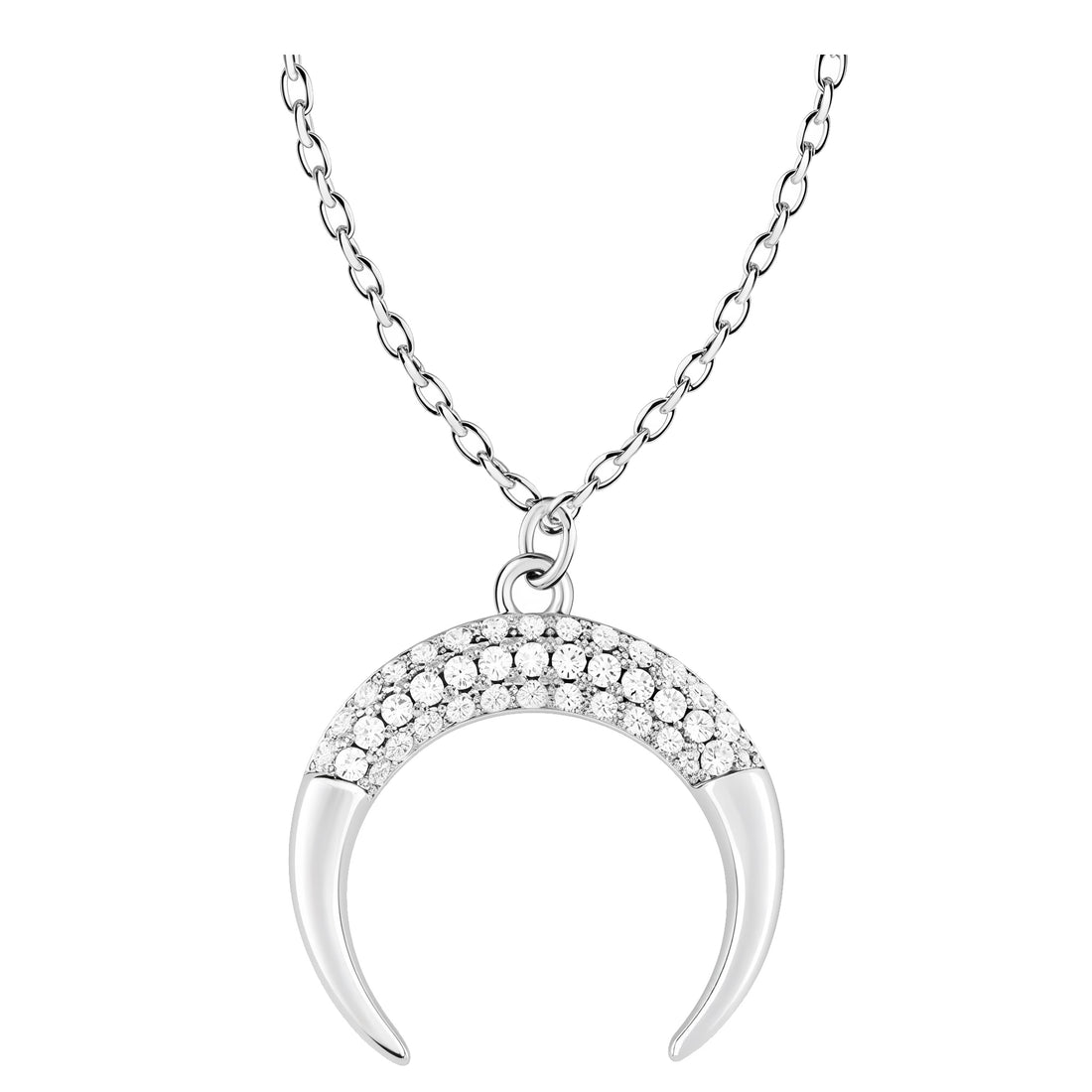 Mond Halskette in 925 Silber