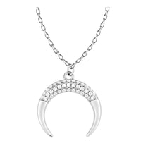 Mond Halskette in 925 Silber