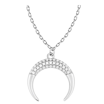Mond Halskette in 925 Silber