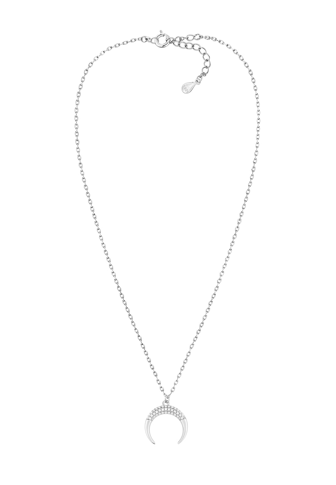 Mond Halskette in 925 Silber
