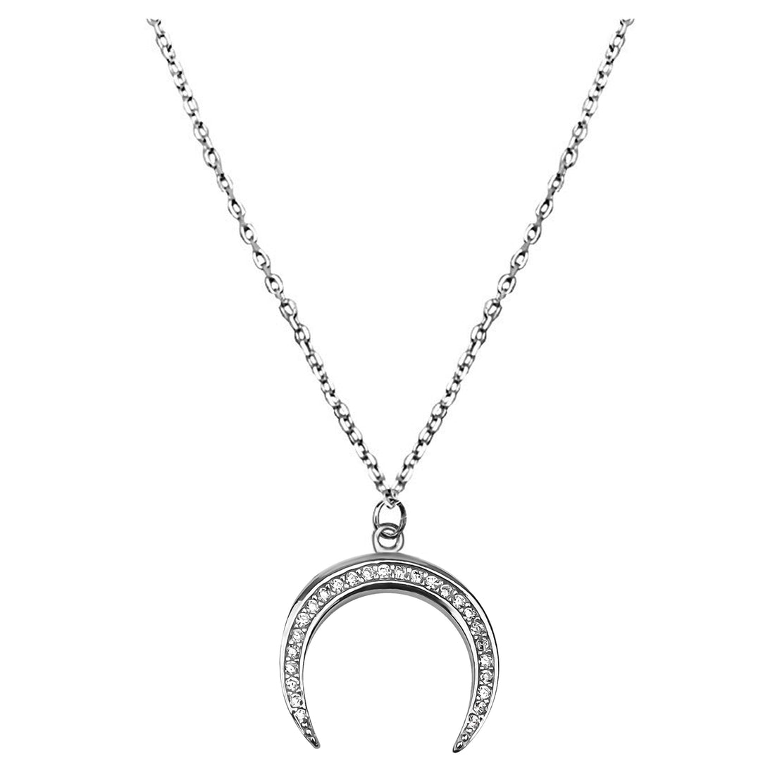 Mond Halskette in 925 Silber