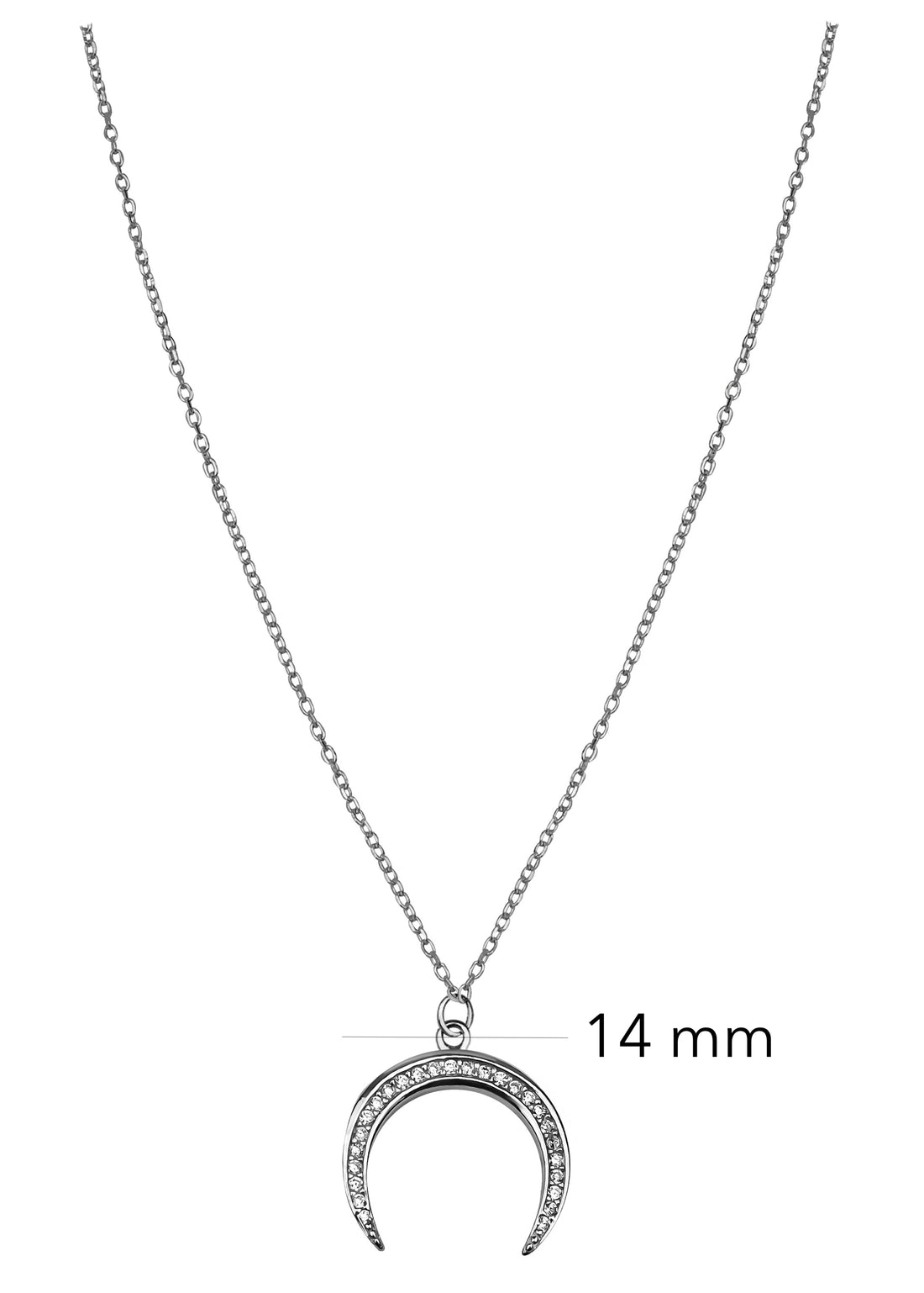 Mond Halskette in 925 Silber
