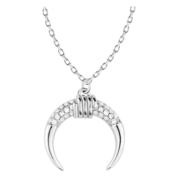 Mond Halskette in 925 Silber