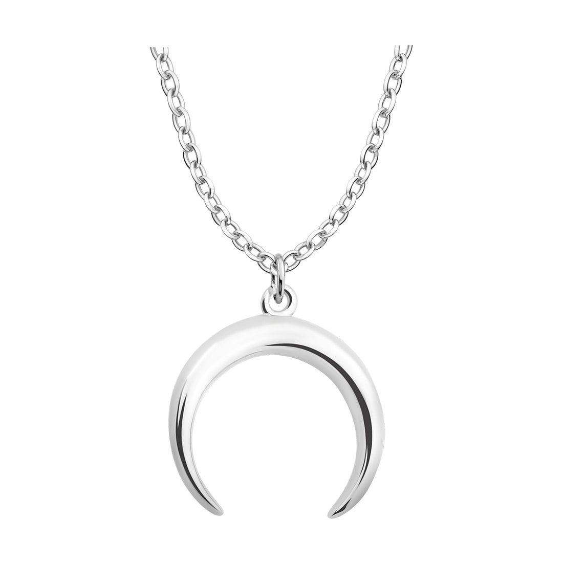 Mond Halskette in 925 Silber