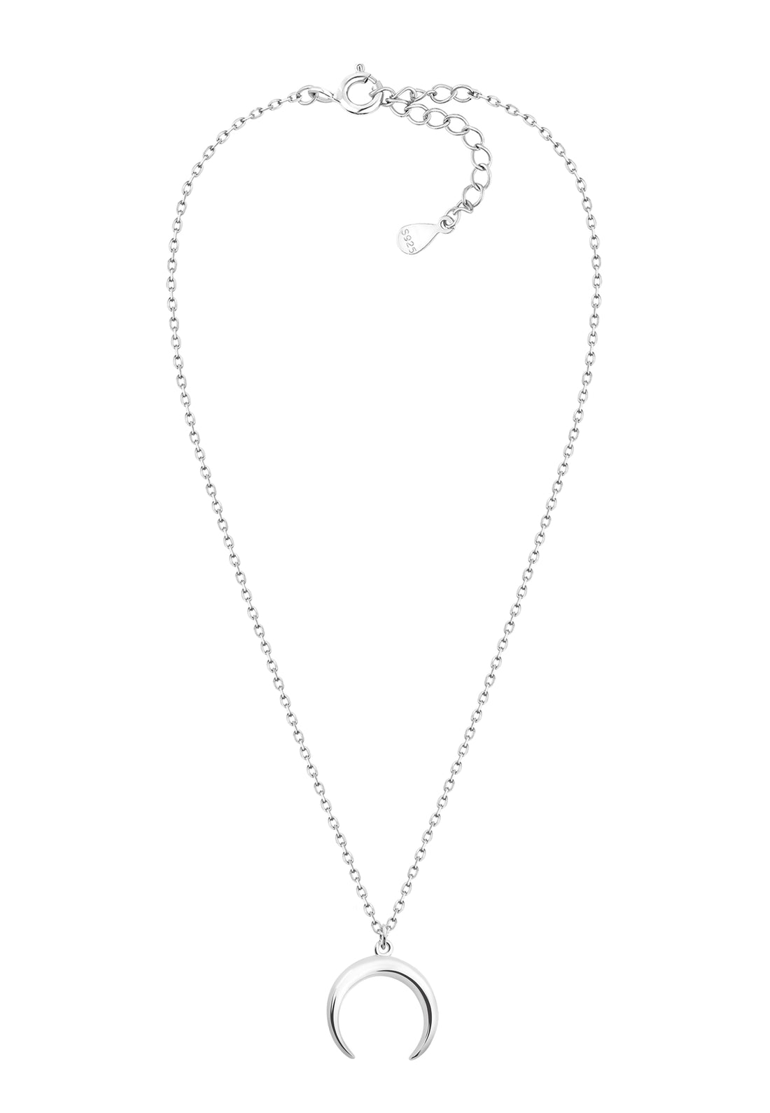 Mond Halskette in 925 Silber
