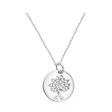 Baum Halskette in 925 Silber