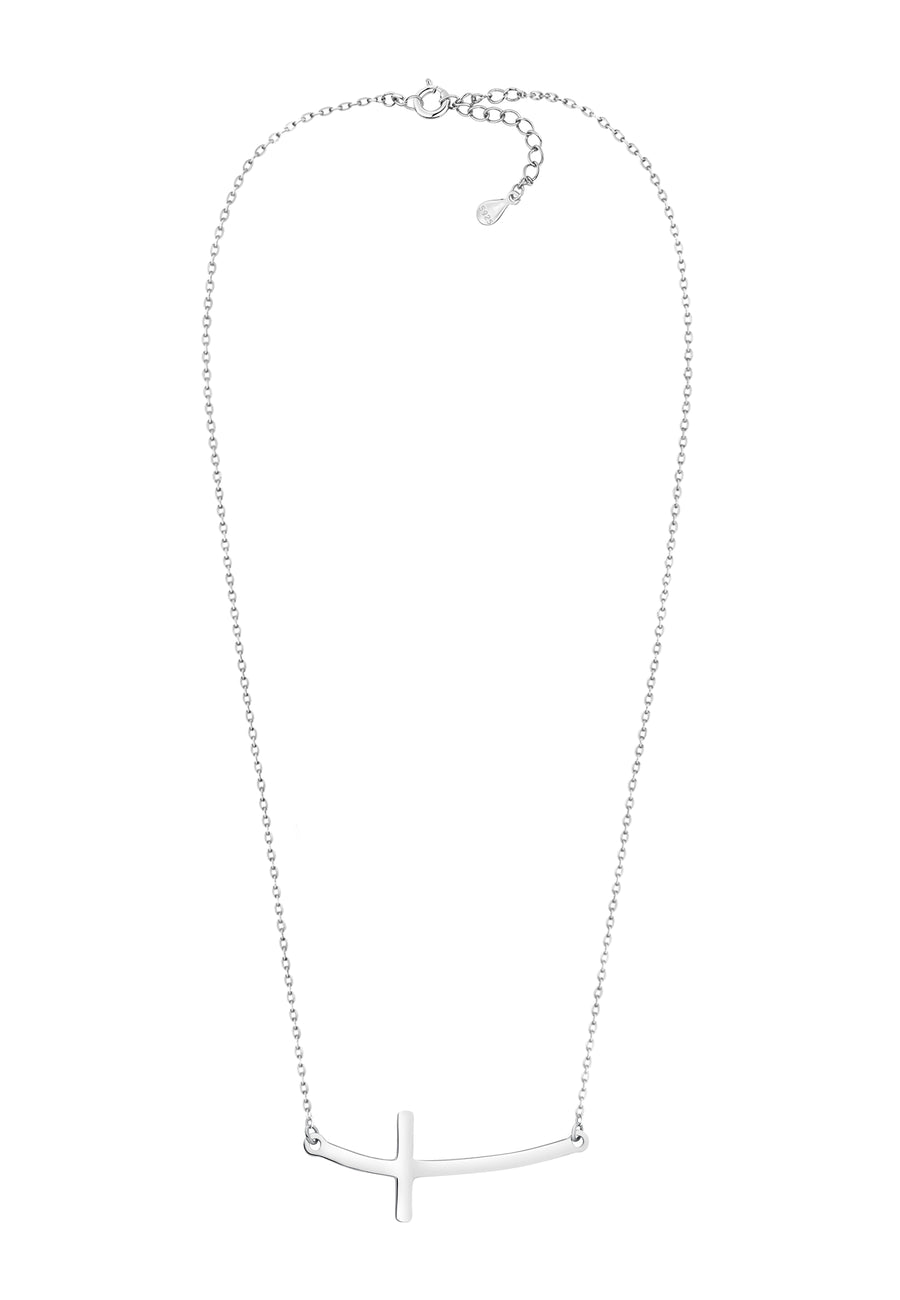 Kreuz Halskette in 925 Silber