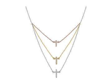 Kreuz Halskette in 925 Silber