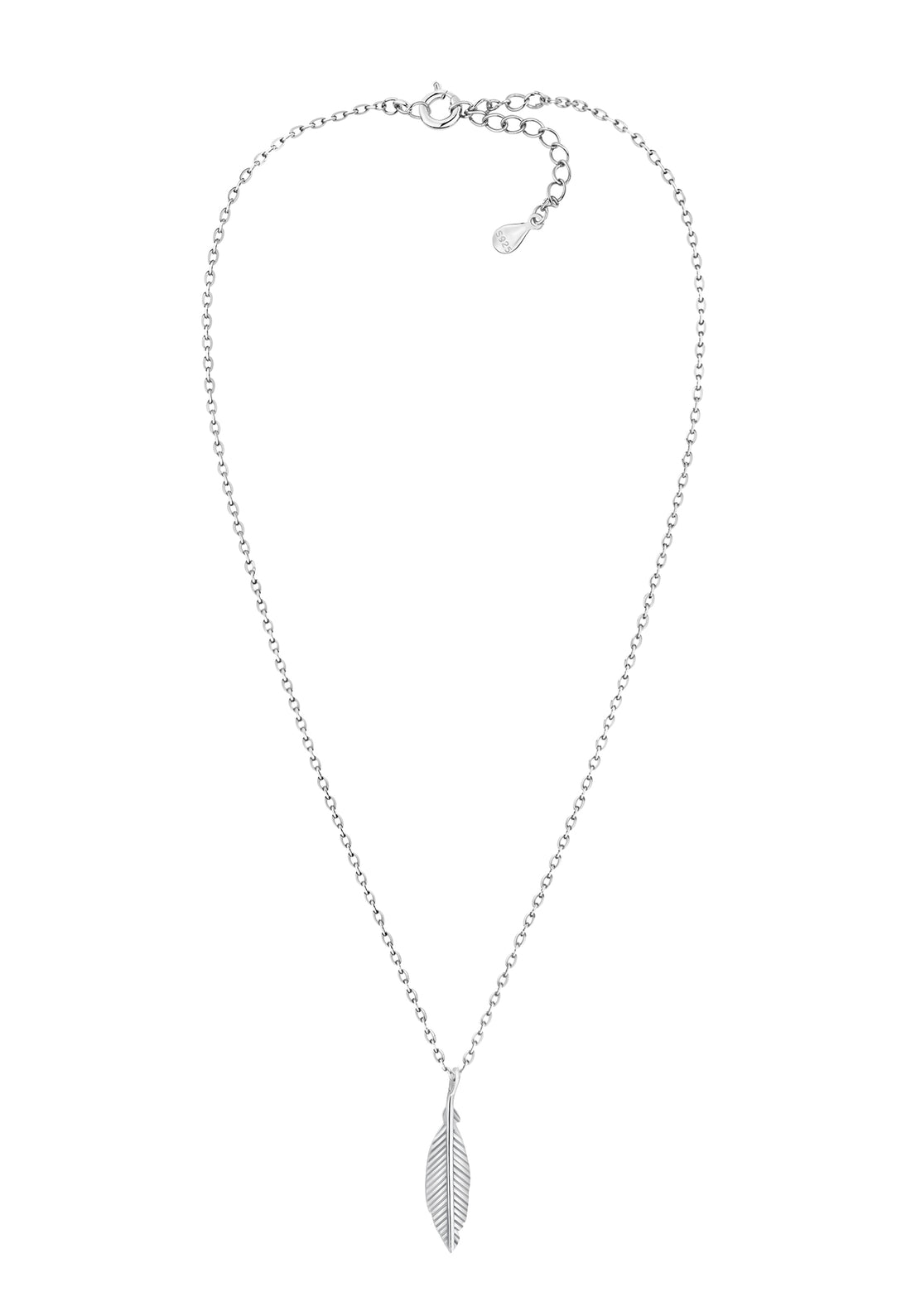 Flügel Halskette in 925 Silber