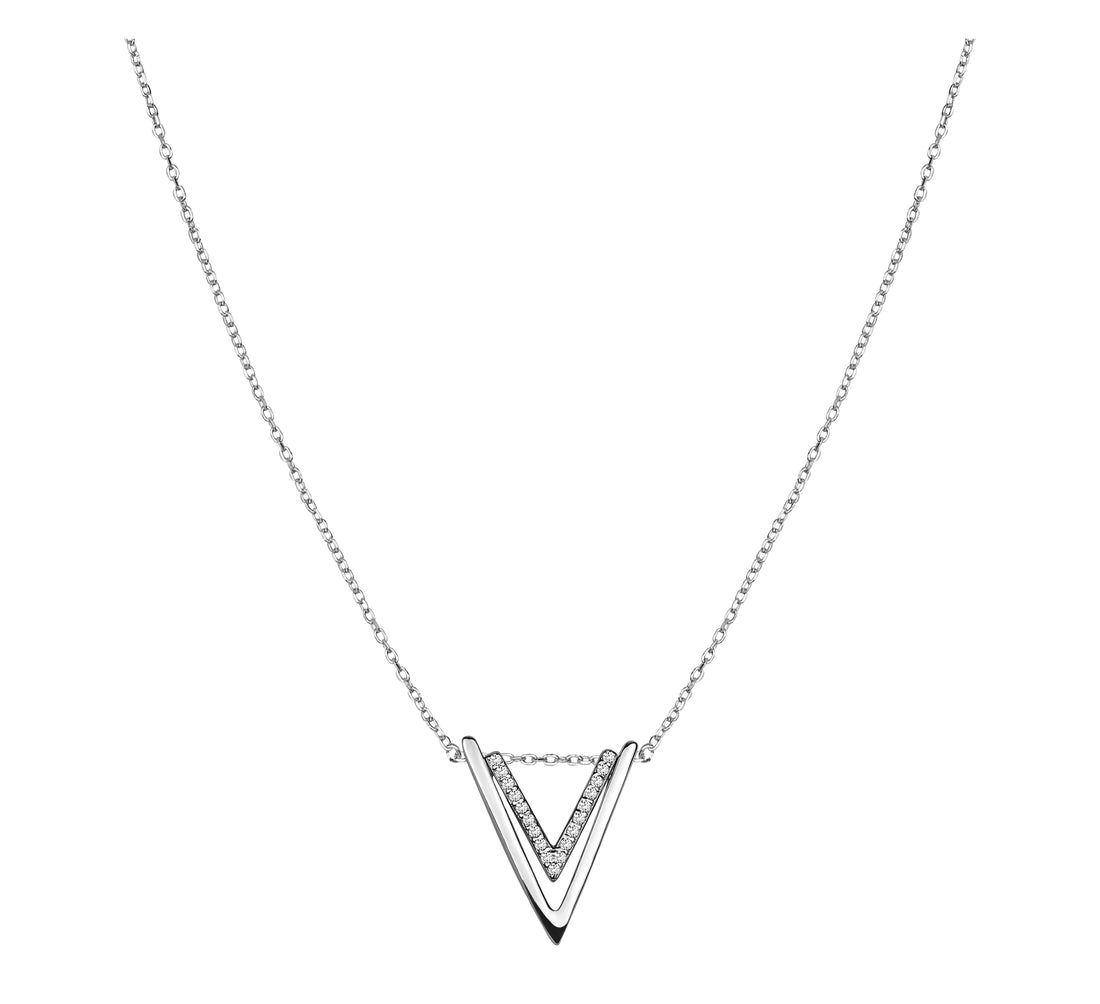 Dreieck Halskette in 925 Silber