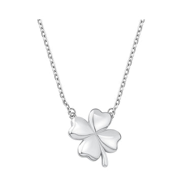 Blatt Halskette in 925 Silber