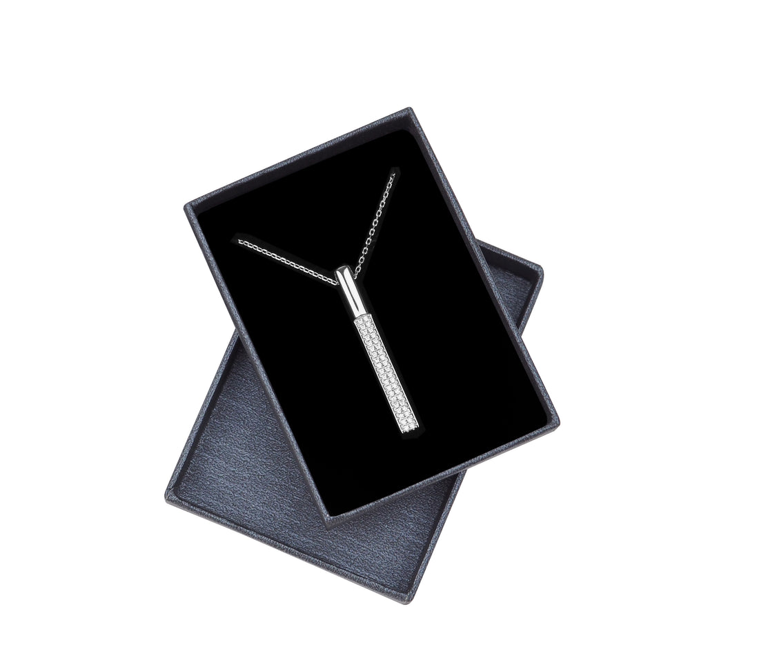 Stab Halskette in 925 Silber