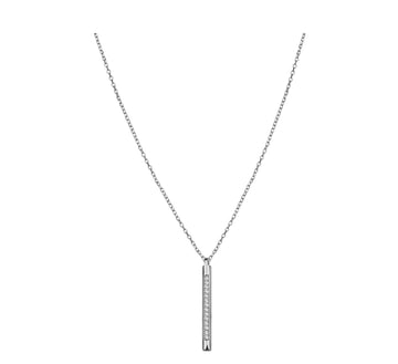 Stab Halskette in 925 Silber