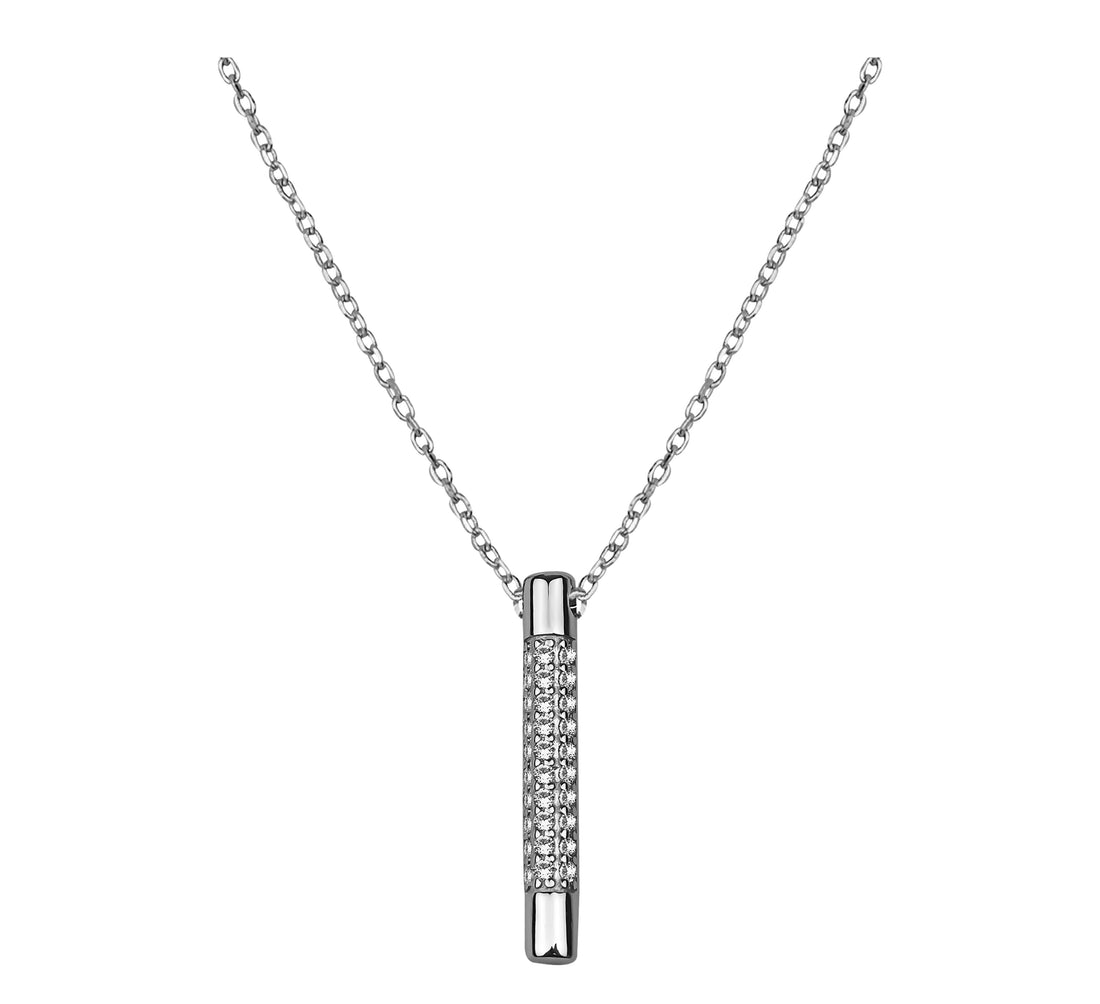 Stab Halskette in 925 Silber
