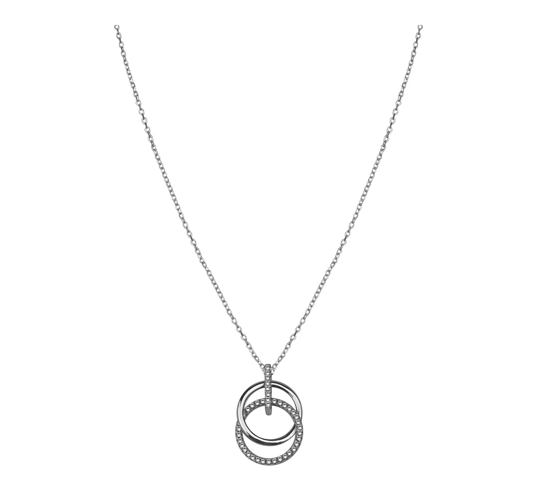 Kreis Halskette in 925 Silber