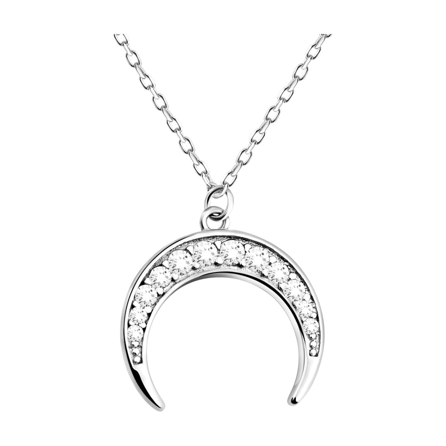 Mond Halskette in 925 Silber