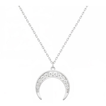 Mond Halskette in 925 Silber