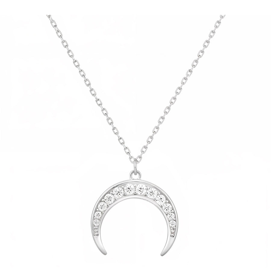 Mond Halskette in 925 Silber