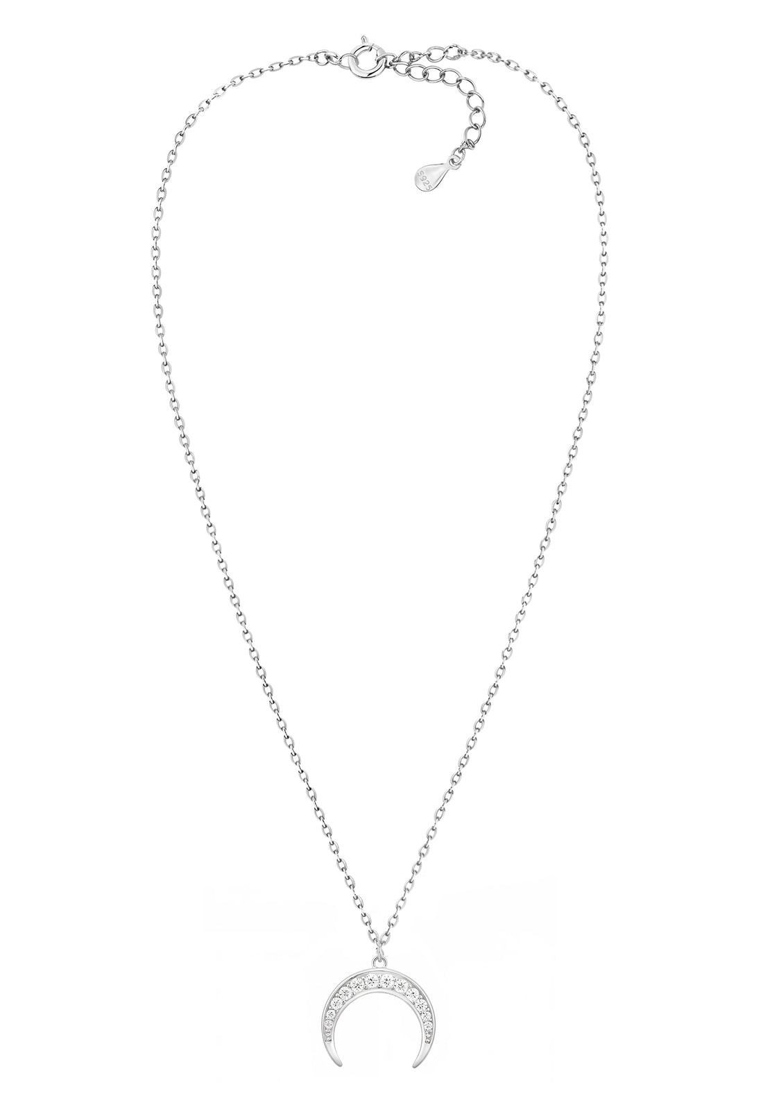 Mond Halskette in 925 Silber