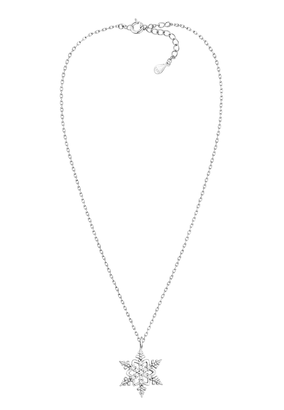 Stern Halskette in 925 Silber