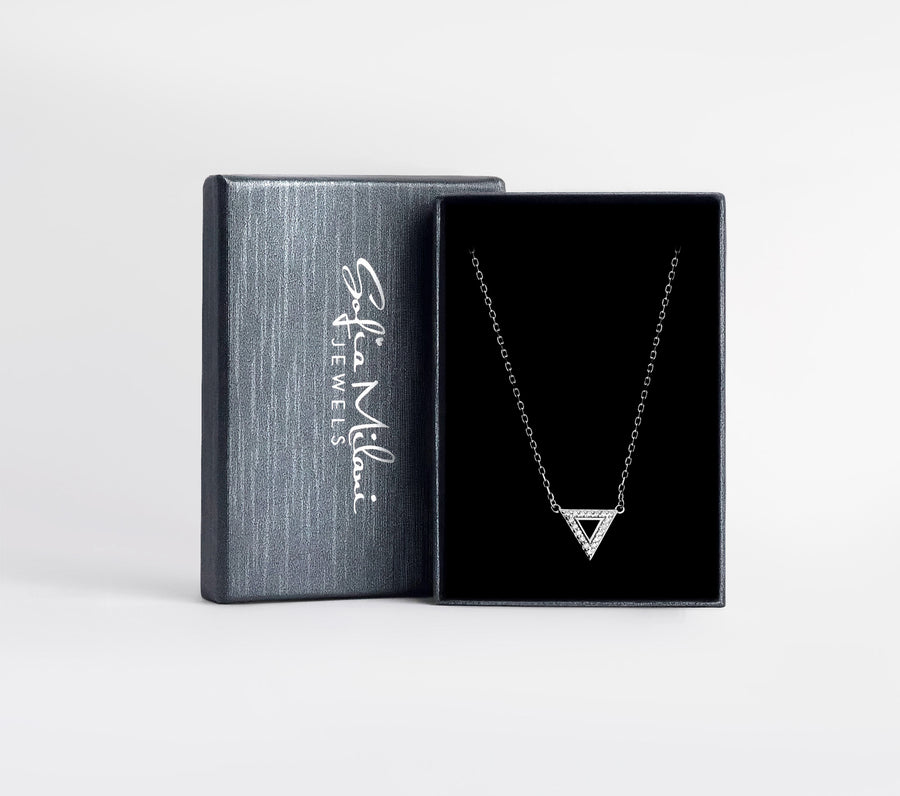 Dreieck Halskette in 925 Silber