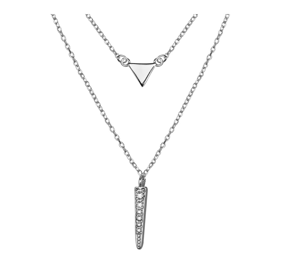Dreieck Halskette in 925 Silber