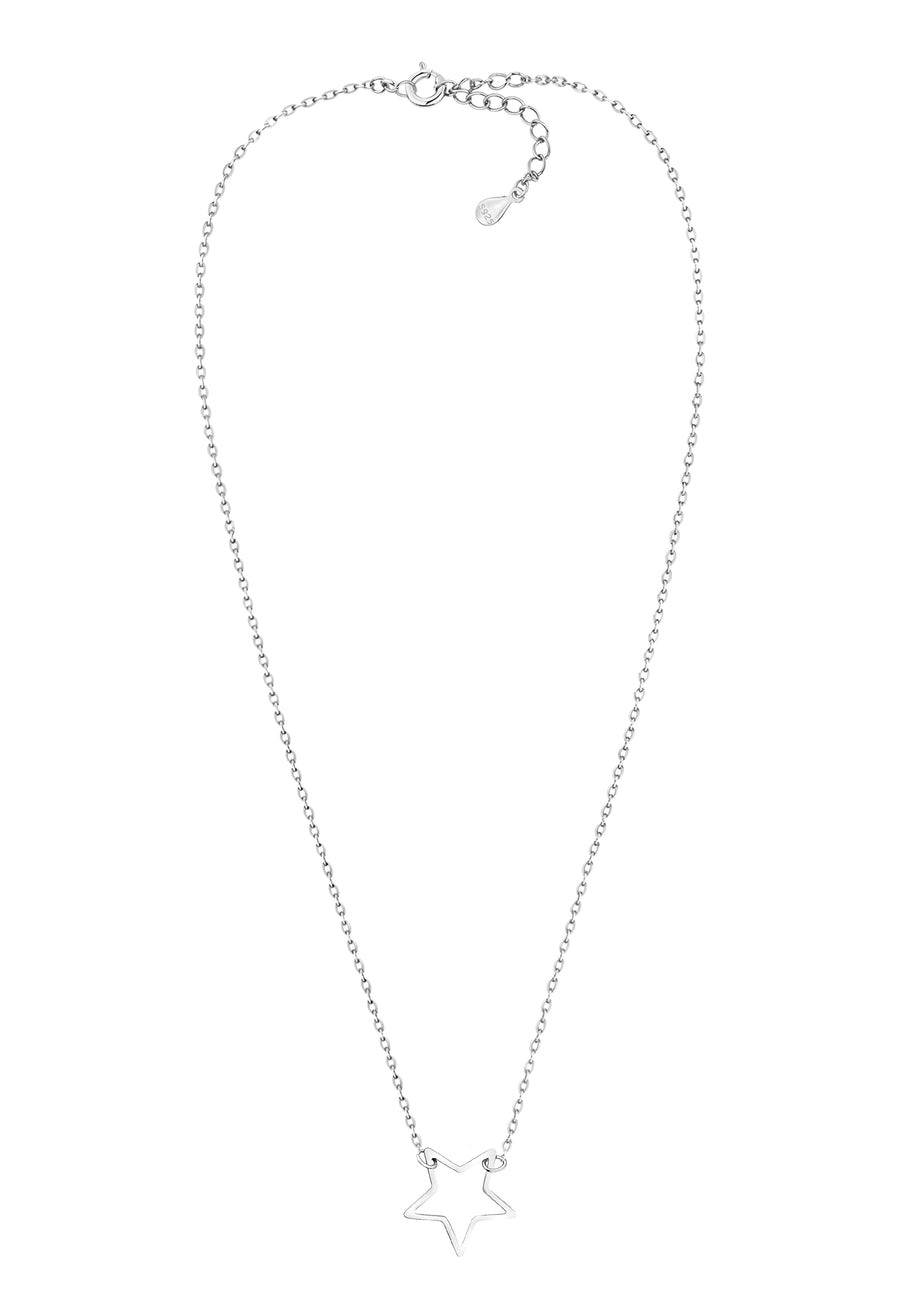 Stern Halskette in 925 Silber