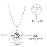 Welt Halskette in 925 Silber