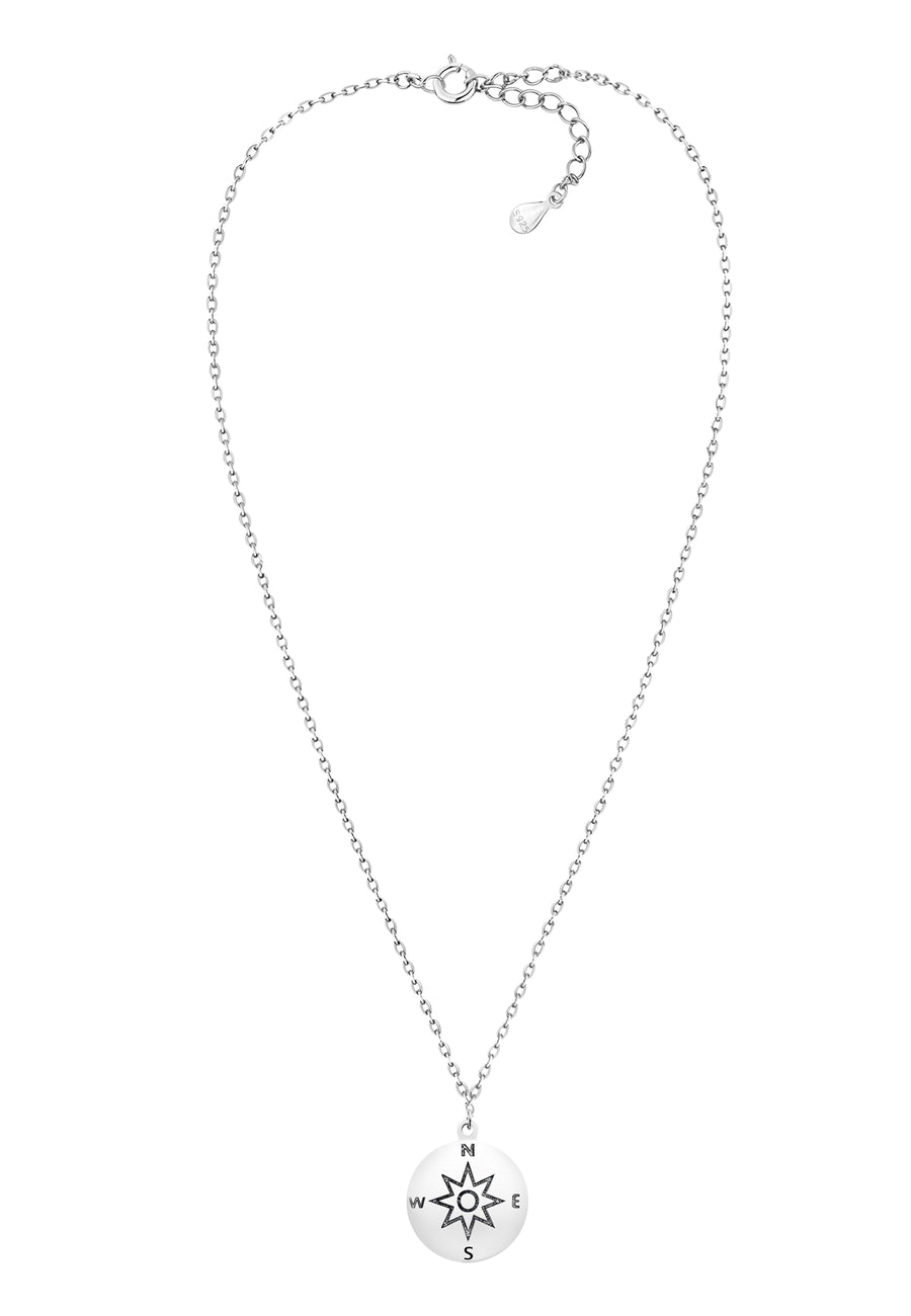 Welt Halskette in 925 Silber