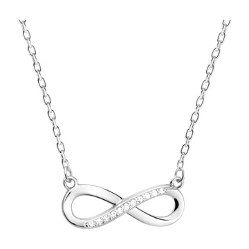 Hauptansicht von Unendlich Infinity Halskette in 925 Silber von Sofia Milani - N0273