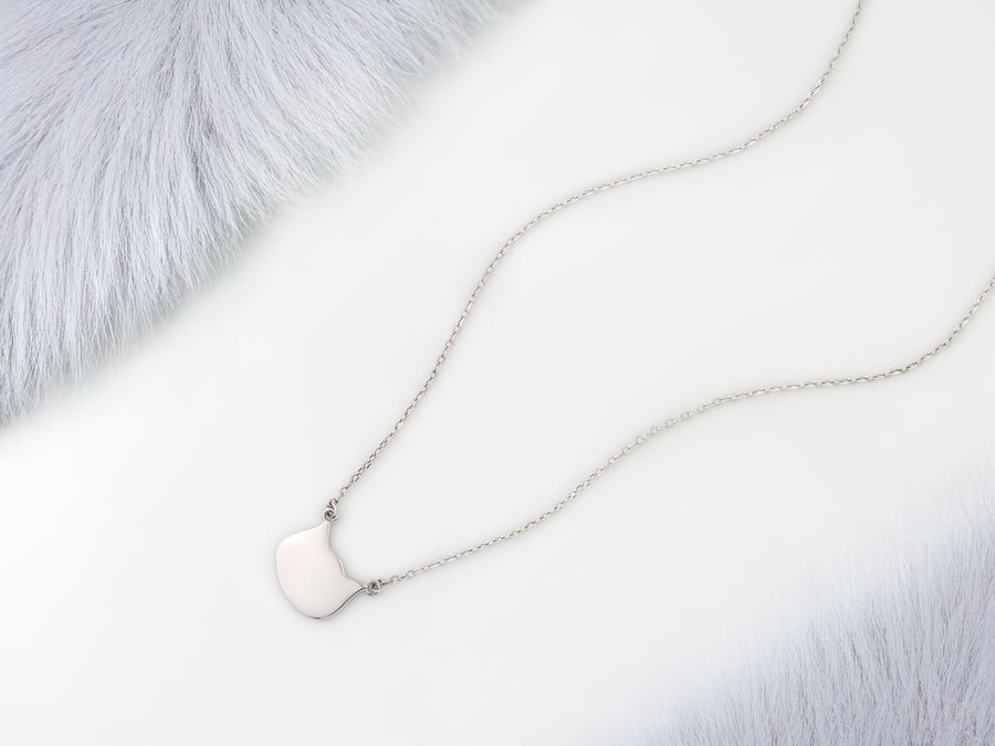 Katze Halskette in 925 Silber