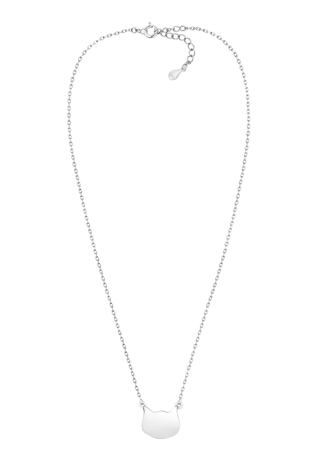 Katze Halskette in 925 Silber