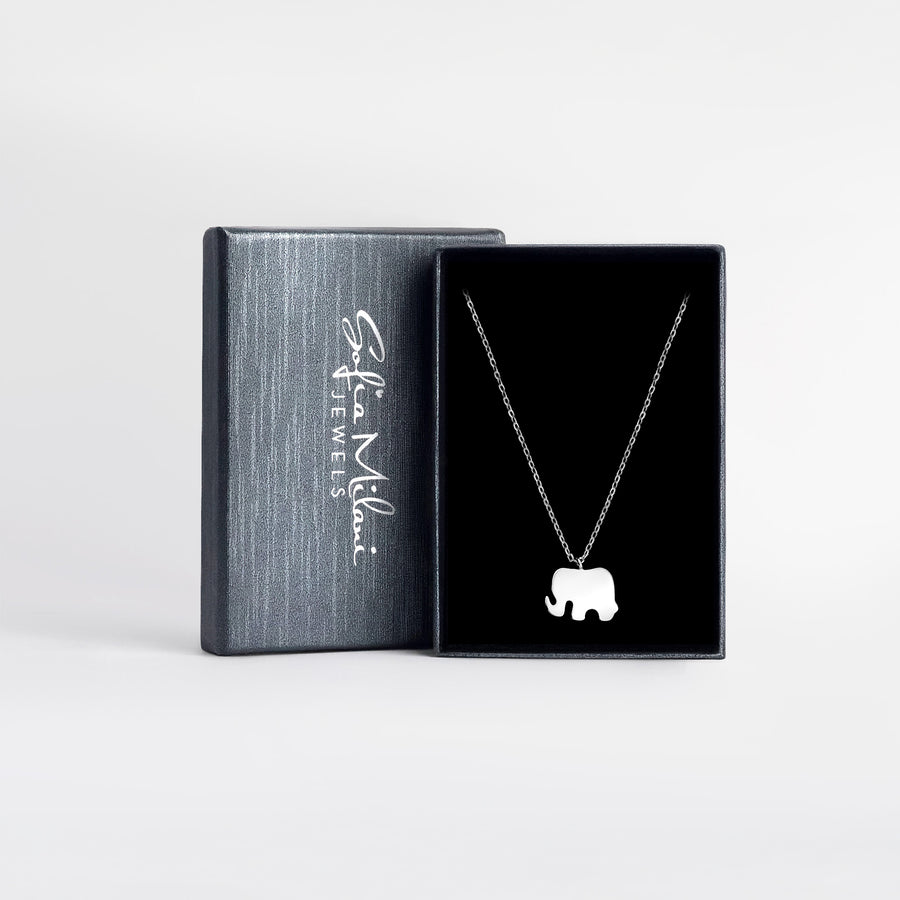 Elefant Halskette in 925 Silber