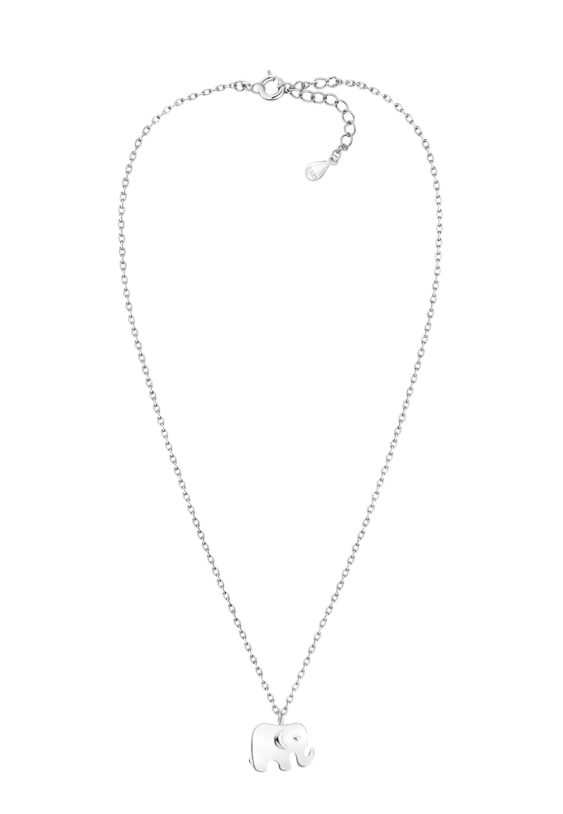 Elefant Halskette in 925 Silber