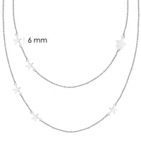 Stern Halskette in 925 Silber