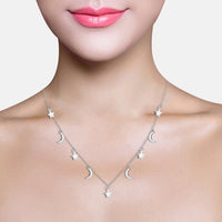 Stern Halskette in 925 Silber