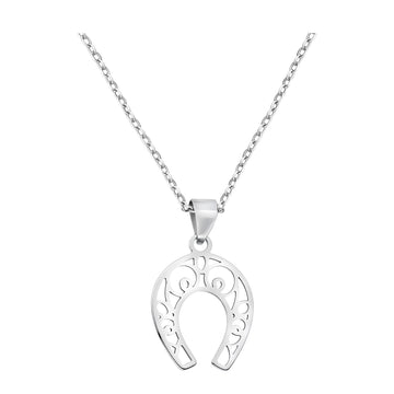 Hufeisen Halskette in 925 Silber