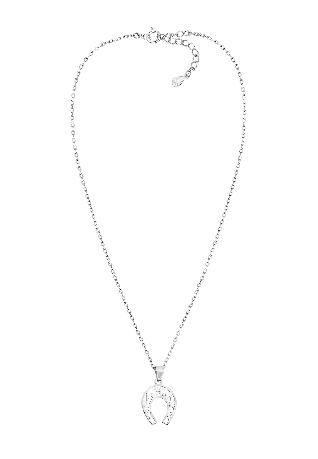 Hufeisen Halskette in 925 Silber