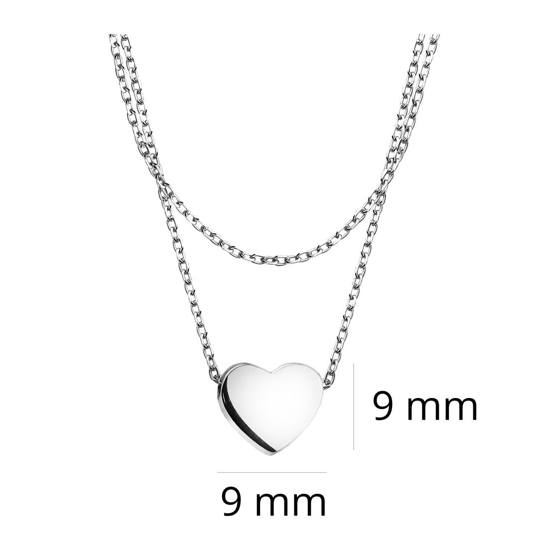 Herz Halskette in 925 Silber