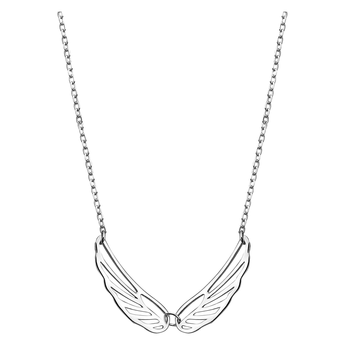 Flügel Halskette in 925 Silber