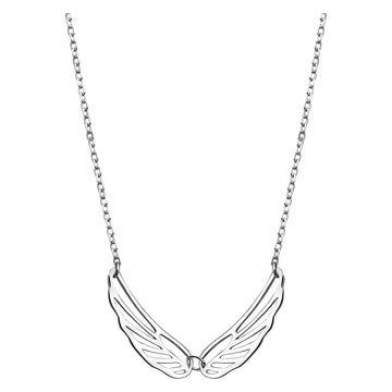 Flügel Halskette in 925 Silber