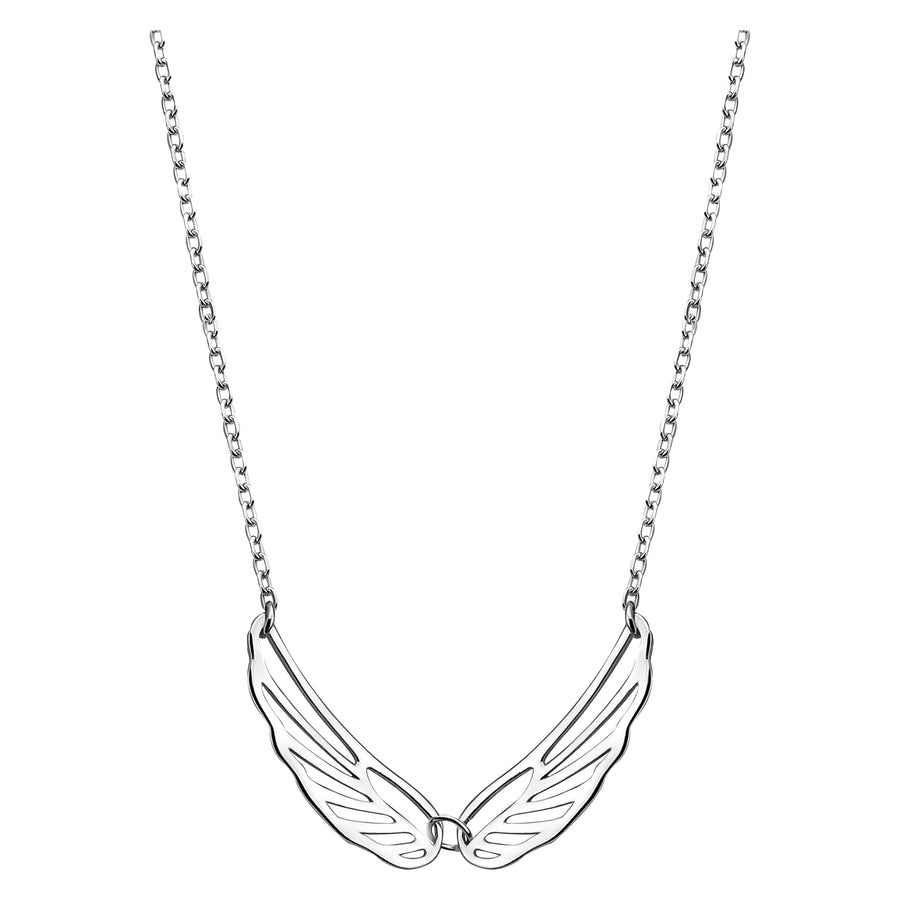 Flügel Halskette in 925 Silber