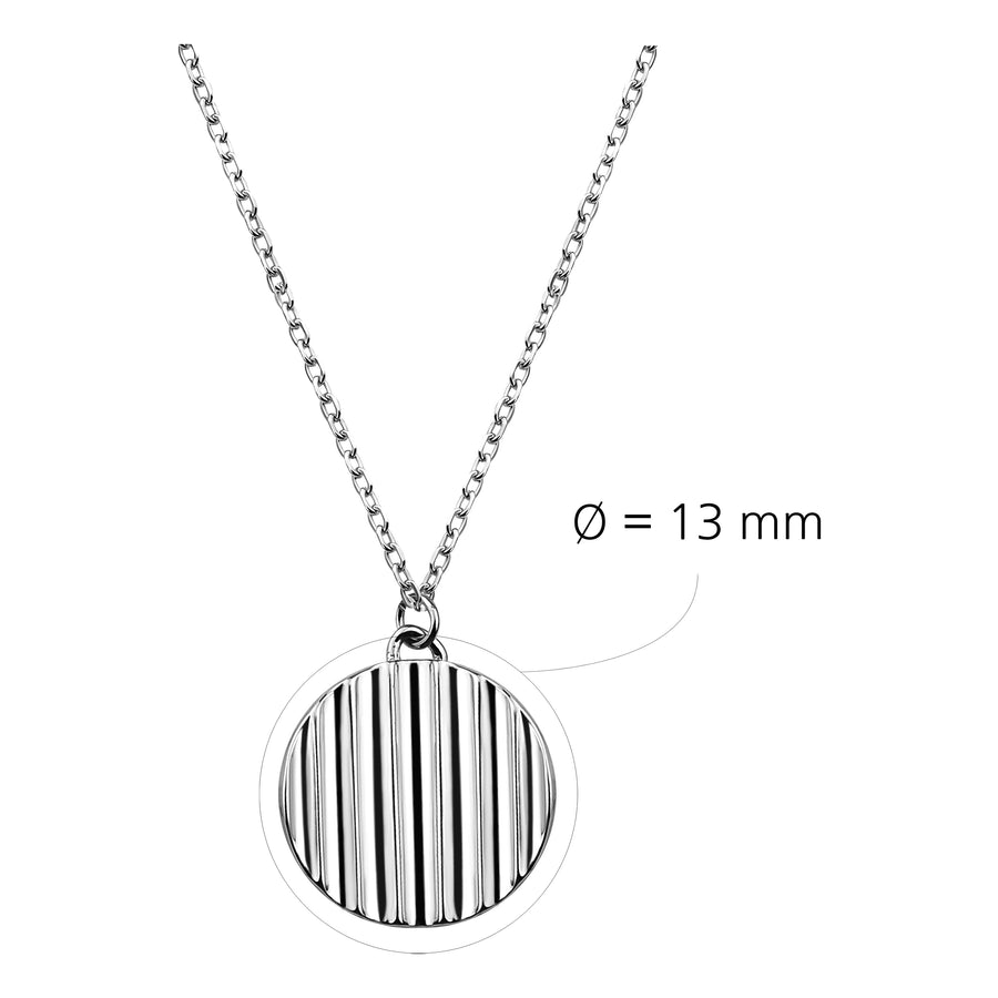 Kreis Halskette in 925 Silber