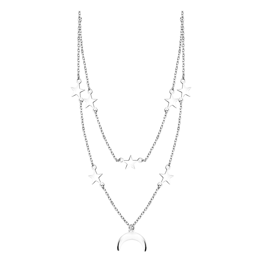 Stern Halskette in 925 Silber