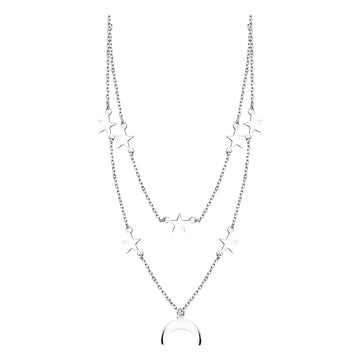 Stern Halskette in 925 Silber