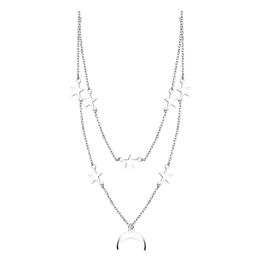 Stern Halskette in 925 Silber
