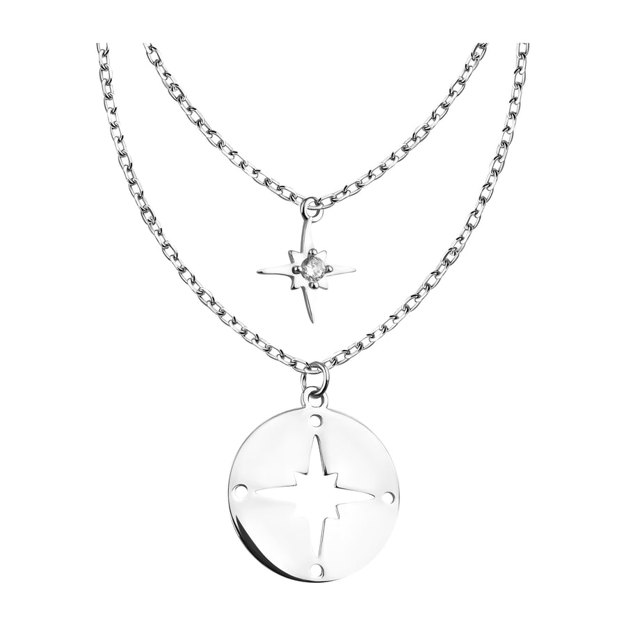 Welt Halskette in 925 Silber