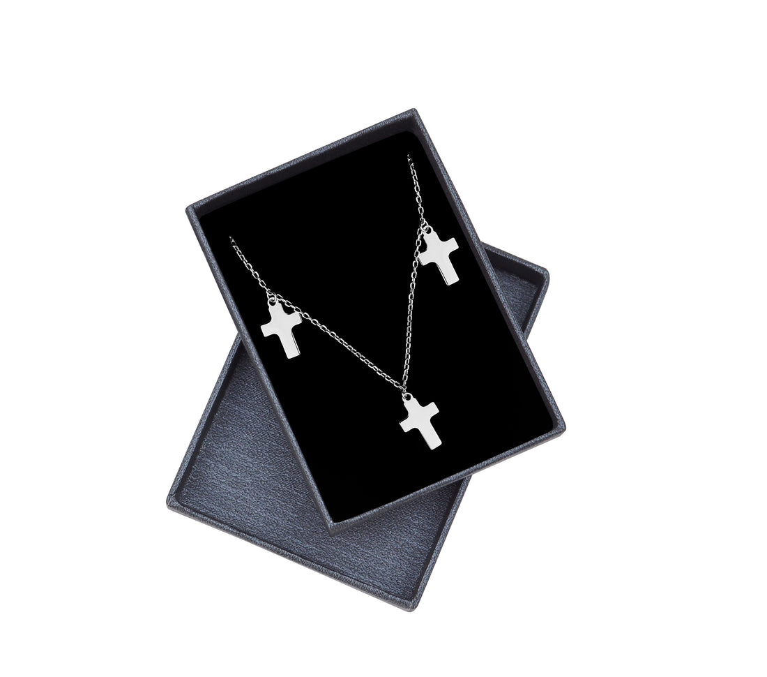 Kreuz Halskette in 925 Silber